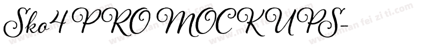 Sko4 PRO MOCKUPS字体转换